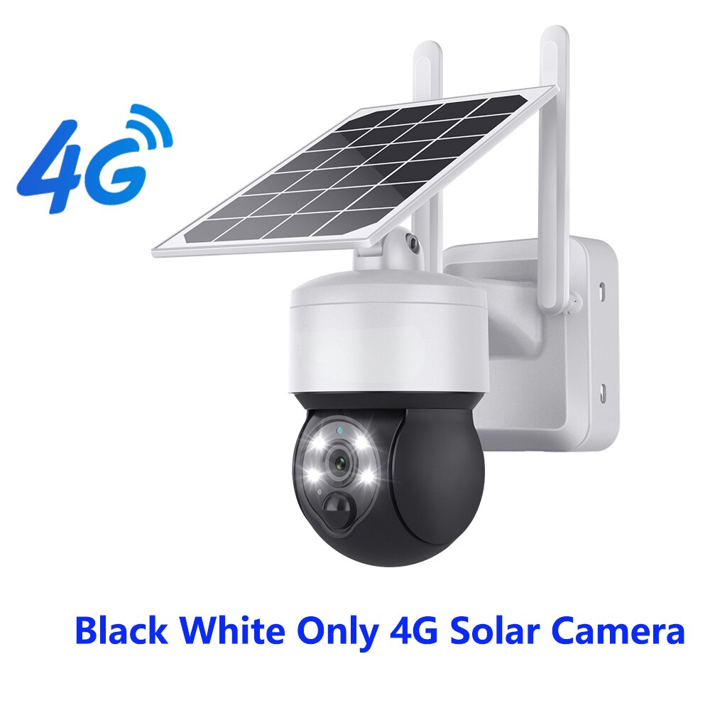WIFI sem fio PTZ câmera solar 4G SIM 3MP painel solar externo áudio bidirecional proteção de segurança câmera CCTV bateria cam