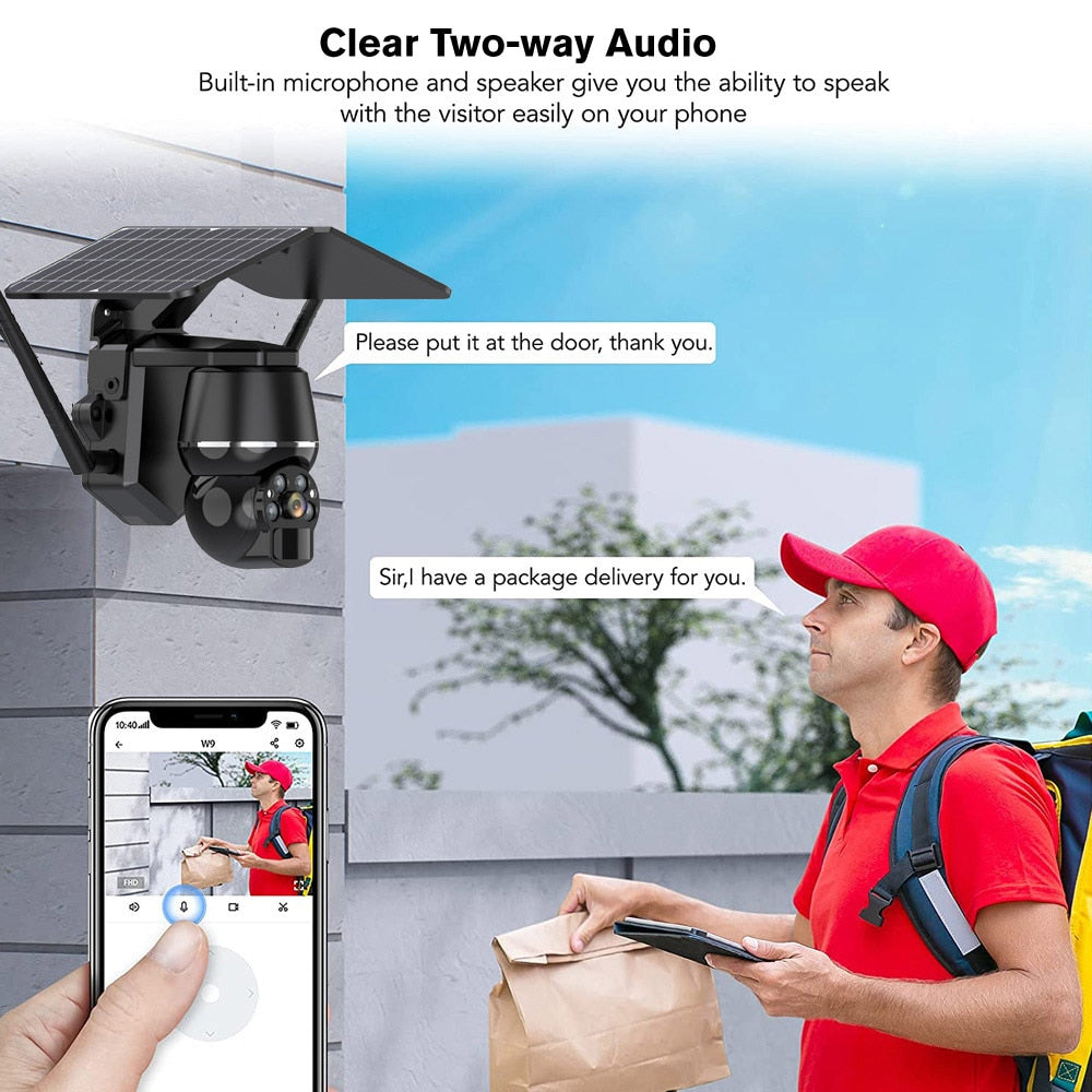 clear TWo-way Audio Built-in microphone and speaker give