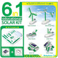 New Toys DIY 6 IN 1 Solar Powered Diy Robotic Kit - Educational   Electric Car Boys Gift  Toy for Kids