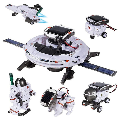 12 in 1 Science Experiment Solar Robot Toy - DIY Building Powered Learning Tool Education Robots Technological Gadgets Kit for Kid