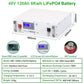 Powerwall 48V 100Ah 200Ah LiFePO4 Battery - 6000 Cycles 5Kw 10KW 16S 51.2V BMS RS485 CAN BUS PC Monitor For Off/On-Grid PV System