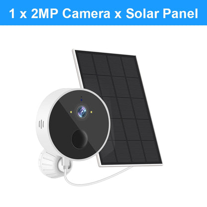 Smar S8-X200B-S - 1080P WiFi Solar Camera PIR Human Detection Security Video Surveillance IP CCTV With Solar Panel Recharge Li-Batteries