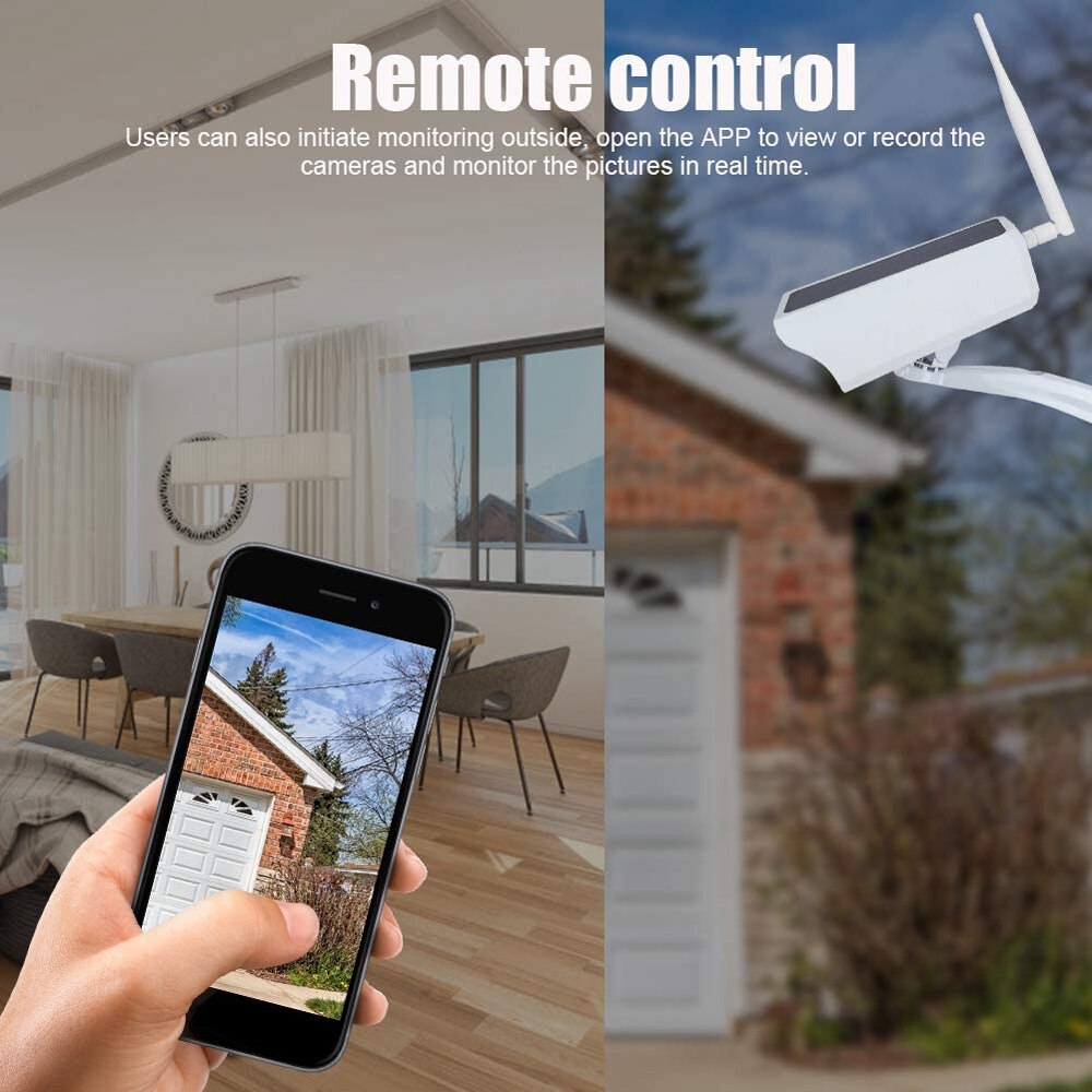 SuperDeals Tuya Smart Life Cámara WiFi de 5MP - Cámara de batería inalámbrica de seguridad de 2MP con energía solar Vigilancia en el hogar IP66 PIR impermeable para exteriores