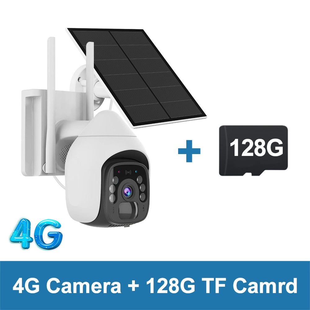 HFWVISION BS9 4G Ptz Camera - 3MP Battery Camera with 5W Solar Panels 18000mAh Battery 4G SIM Card Surveillance Cctv Outdoor Security Protection