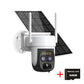 PEGATAH TI-D1W5 8MP Wireless Solar Camera - Outdoor WiFi Dual Lens 10X Solar Panel Human Detection PTZ Security Cam Waterproof Ip Cameras