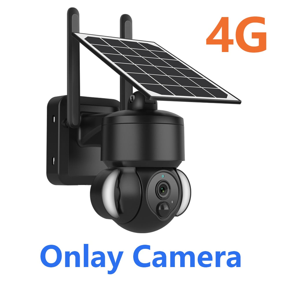 Cámara solar SHIWOJIA 516C - 4G / Wifi Batería de 7500mAh con energía solar con paneles solares de 5W 3MP Color Visión nocturna CCTV inalámbrico para jardín