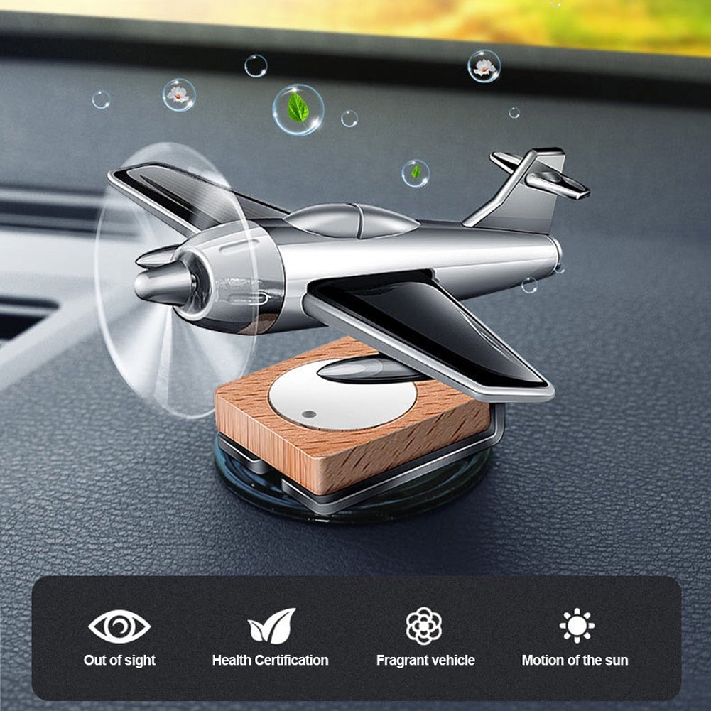Ambientador de ar criativo carro de brinquedo movido a energia solar - Perfume Decoração para casa Decoração de aeronaves Ambientador de ar Fragrância Ornamento de avião