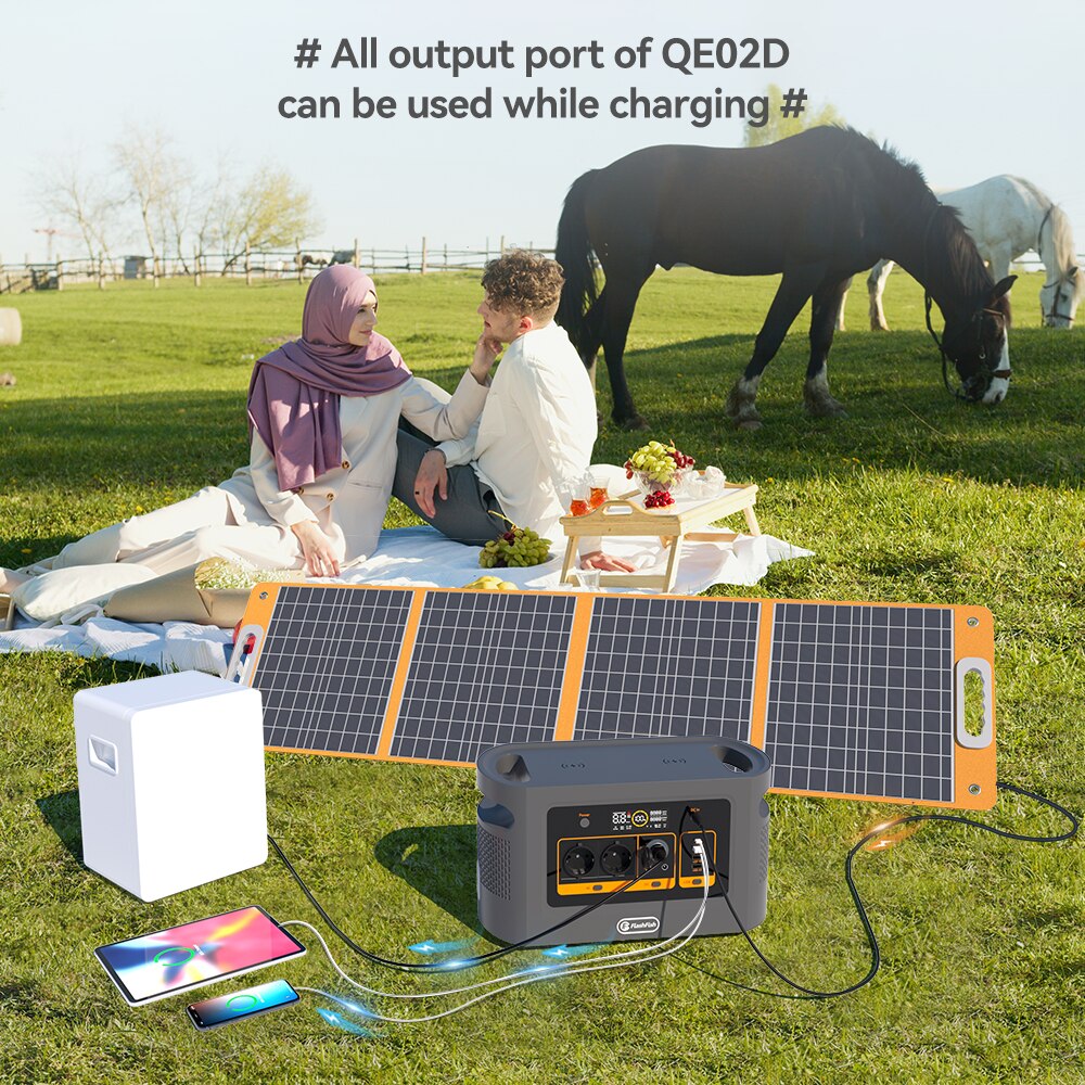 FF Flashfish QE02D, #All output port of QEO2D can be used while charging