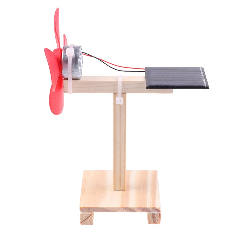 Brinquedo científico montessório faça você mesmo mini ventilador solar - modelo faça você mesmo kit de madeira para estudantes de física brinquedos educativos para bebês