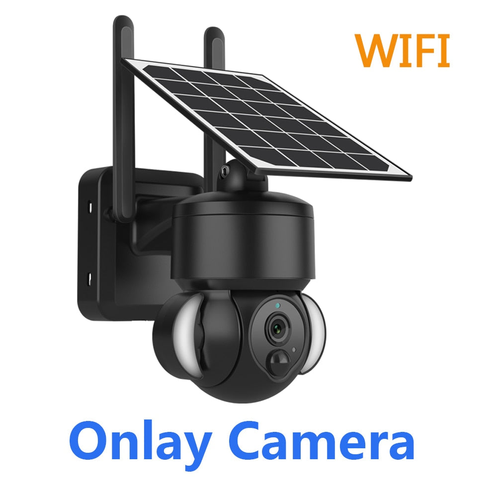 Cámara solar SHIWOJIA 516C - 4G / Wifi Batería de 7500mAh con energía solar con paneles solares de 5W 3MP Color Visión nocturna CCTV inalámbrico para jardín