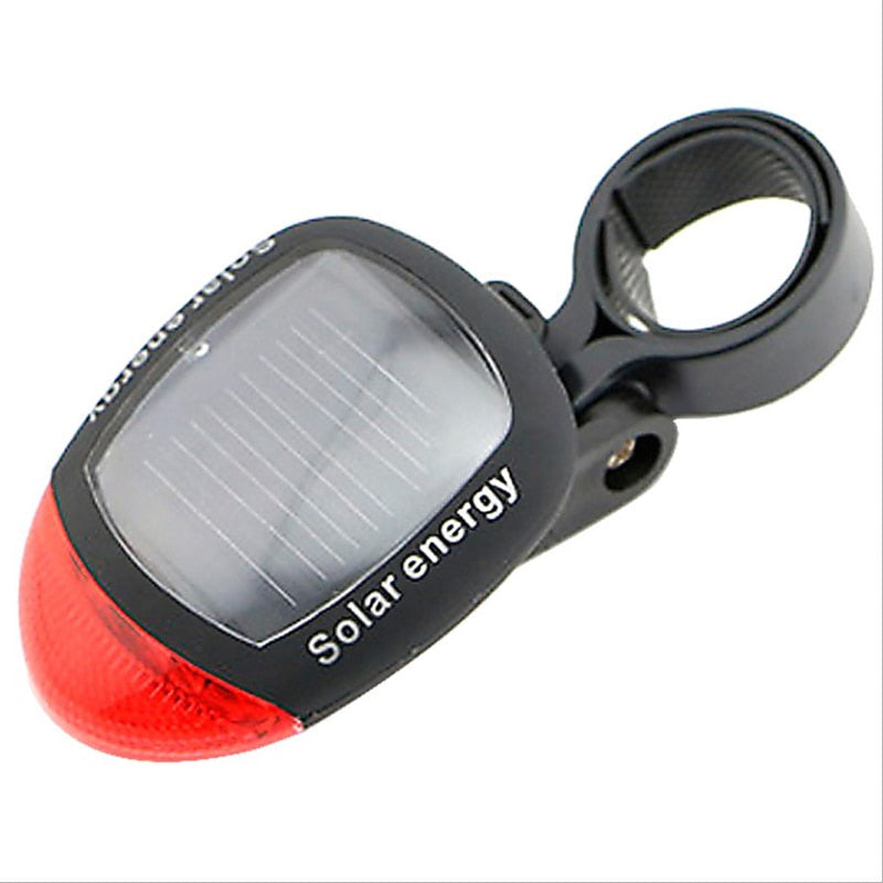 Bicycle Solar Powered MTB Tail Light - Auto Taillight Rear Lamp Waterproof Led Beads For Bike High Visibility LED Smart Brake