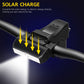 Waterproof Solar Panel Bike Front Light - Automatic Generation Bicycle Head Light Intelligent Induction LED Cycling Light