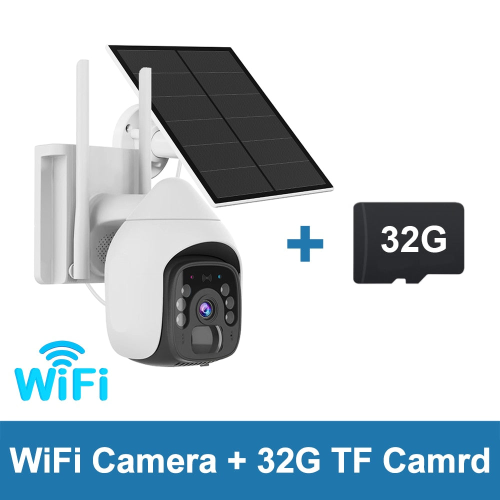 HFWVISION BS9 4G Ptz Camera - 3MP Battery Camera with 5W Solar Panels 18000mAh Battery 4G SIM Card Surveillance Cctv Outdoor Security Protection
