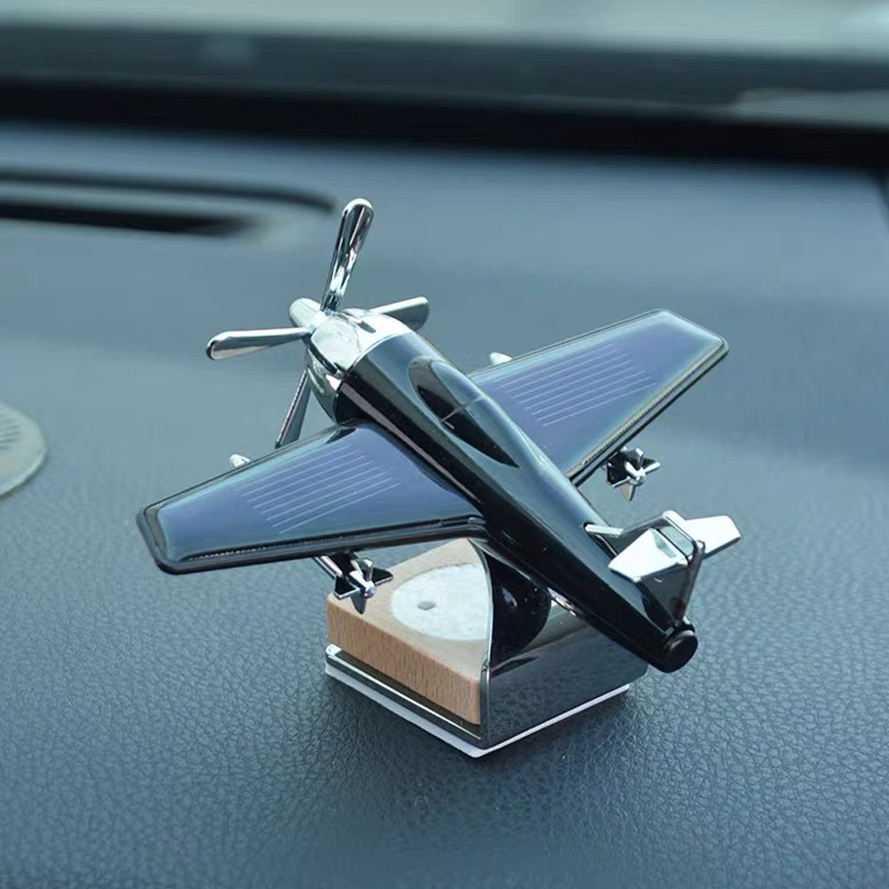 Ambientador de ar criativo carro de brinquedo movido a energia solar - Perfume Decoração para casa Decoração de aeronaves Ambientador de ar Fragrância Ornamento de avião