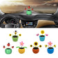 Solar Powered Dancing Flowers Swinging Toys - Funny Electric Auto-swinging Shaking Head Car Decoration Ornaments Kids Holiday Gift