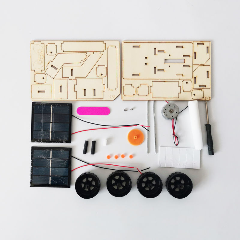 Ciência e Tecnologia para Estudantes de Pequena Produção Solar Moon Mars Rover Robot - Faça Você Mesmo Materiais Feitos à Mão Física Brinquedos de Haste Brinquedos