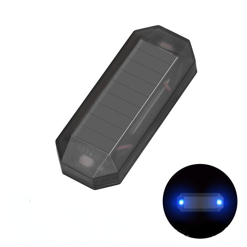 Car Solar LED Mini Warning Light Night Ride for Motorcycle - Electric Vehicle Bicycle Tail Light Anti-rear Strobe Warning Light