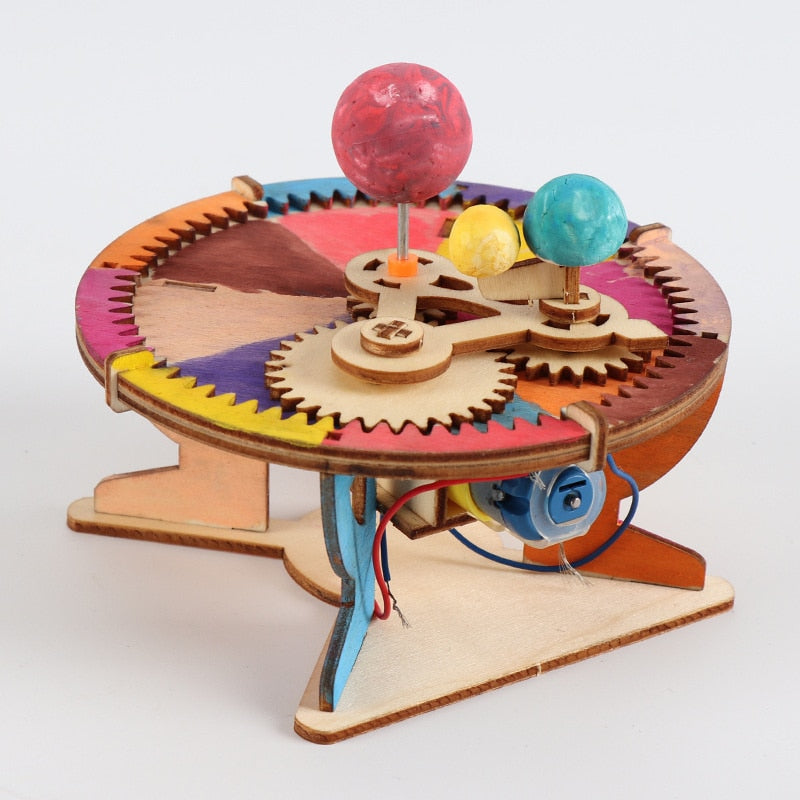 Children's Educational Toy Desktop Ornaments Montessori Solar System - 3D Puzzle Set DIY Model Scientific Knowledge Cognition Gift