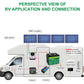 RV APPLICATION AND CONNECTION MPPT controller Solar