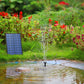 2.5W Solar Fountain Pump - with 6Nozzles and 4ft Water Pipe,Solar Powered Pump for Bird Bath,Pond,Garden and Other Places