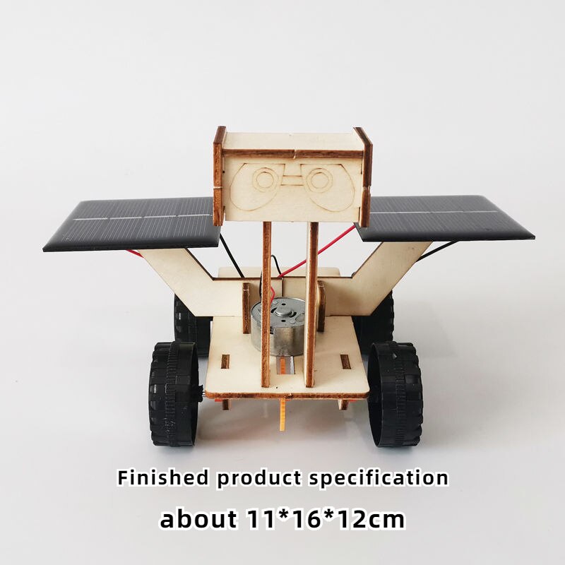 Ciência e Tecnologia para Estudantes de Pequena Produção Solar Moon Mars Rover Robot - Faça Você Mesmo Materiais Feitos à Mão Física Brinquedos de Haste Brinquedos