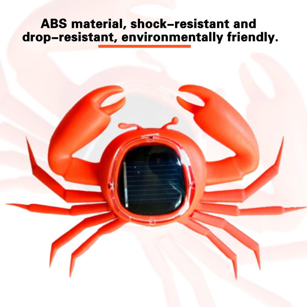 Solar Toy Shock-resistant Toy Environmentally Solar Toy Crab Educational Science Puzzle for Toy Gifts No Batteries Needed