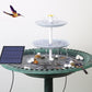 3 Tiered Bird Bath with 3W Solar Pump - DIY Solar Fountain Detachable and Suitable for Bird Bath, Garden Decoration