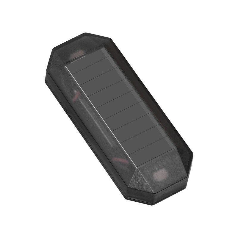 Car Solar LED Mini Warning Light Night Ride for Motorcycle - Electric Vehicle Bicycle Tail Light Anti-rear Strobe Warning Light