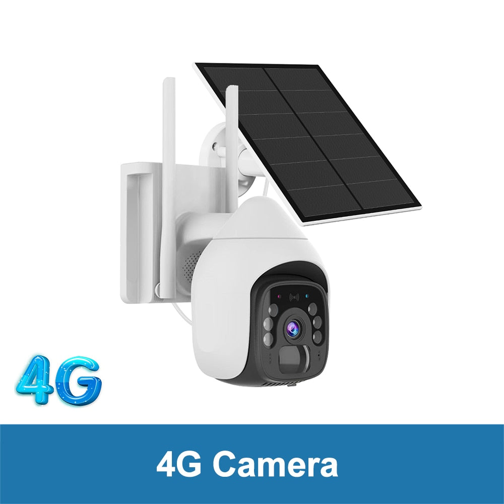 HFWVISION BS9 4G Ptz Camera - 3MP Battery Camera with 5W Solar Panels 18000mAh Battery 4G SIM Card Surveillance Cctv Outdoor Security Protection