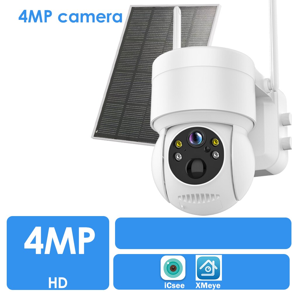 CHAMOUS 2.5K 4MP WiFi Wireless Outdoor IP Camera Solar Panel 1080P CCTV Security Camera Battery Long Standby ICsee Video Surveillance