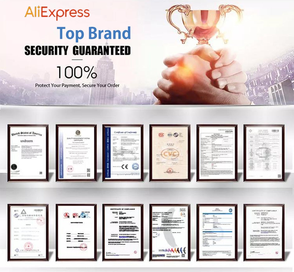 AlExpress Brand SECURITY GUARANTEED 100%