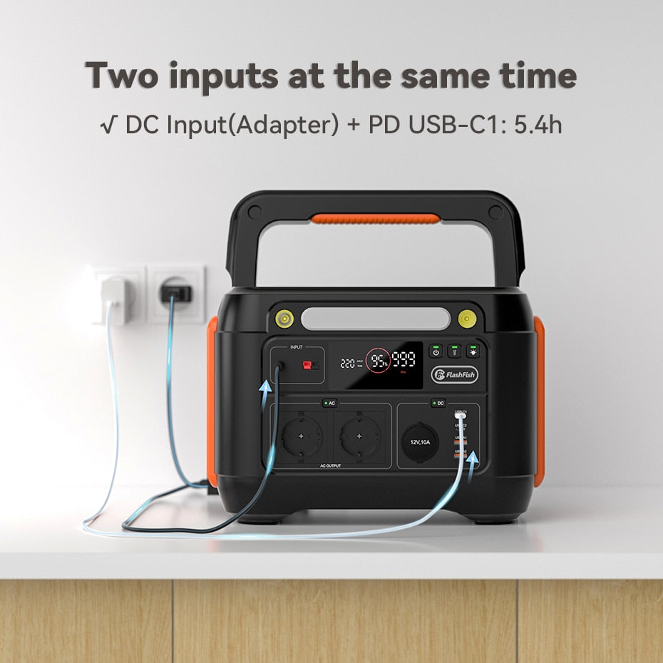 FF Flashfish A1001, two inputs at the same time DC Input(Adapter)