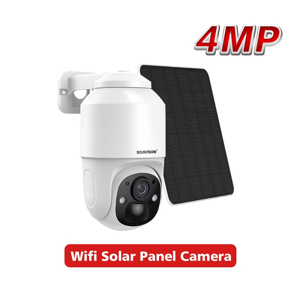 BOAVISION D4 Solar Camera, 4MP BOAVISION" Wifi Solar Panel