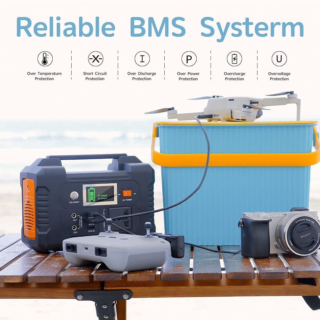 FF Flashfish E200, BMS Systerm I Over Temperature Short Circuit Over Discharge