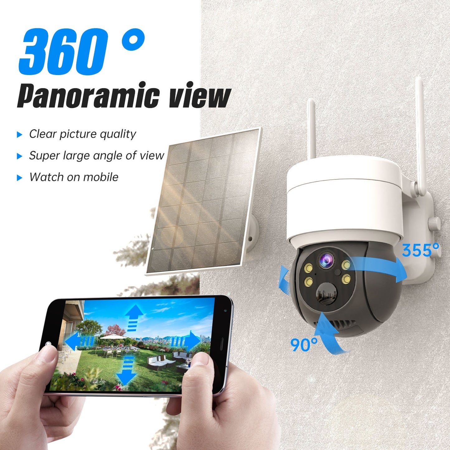 360 0 panoramic view Clear picture quality Watch on mobile 3550 90