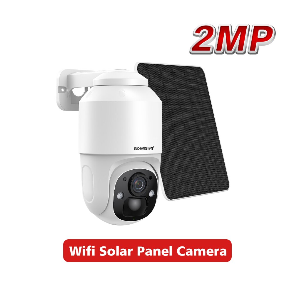 BOAVISION D4 Solar Camera, 2MP BOAVISION" Wifi Solar Panel