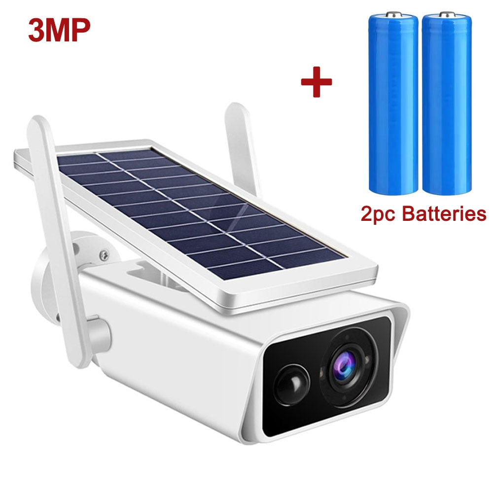 BYSL 4MP Solar Camera - Outdoor Wireless Battery Powered Full Color Night Vision Surveillance Security Protection CCTV PIR IP Camera