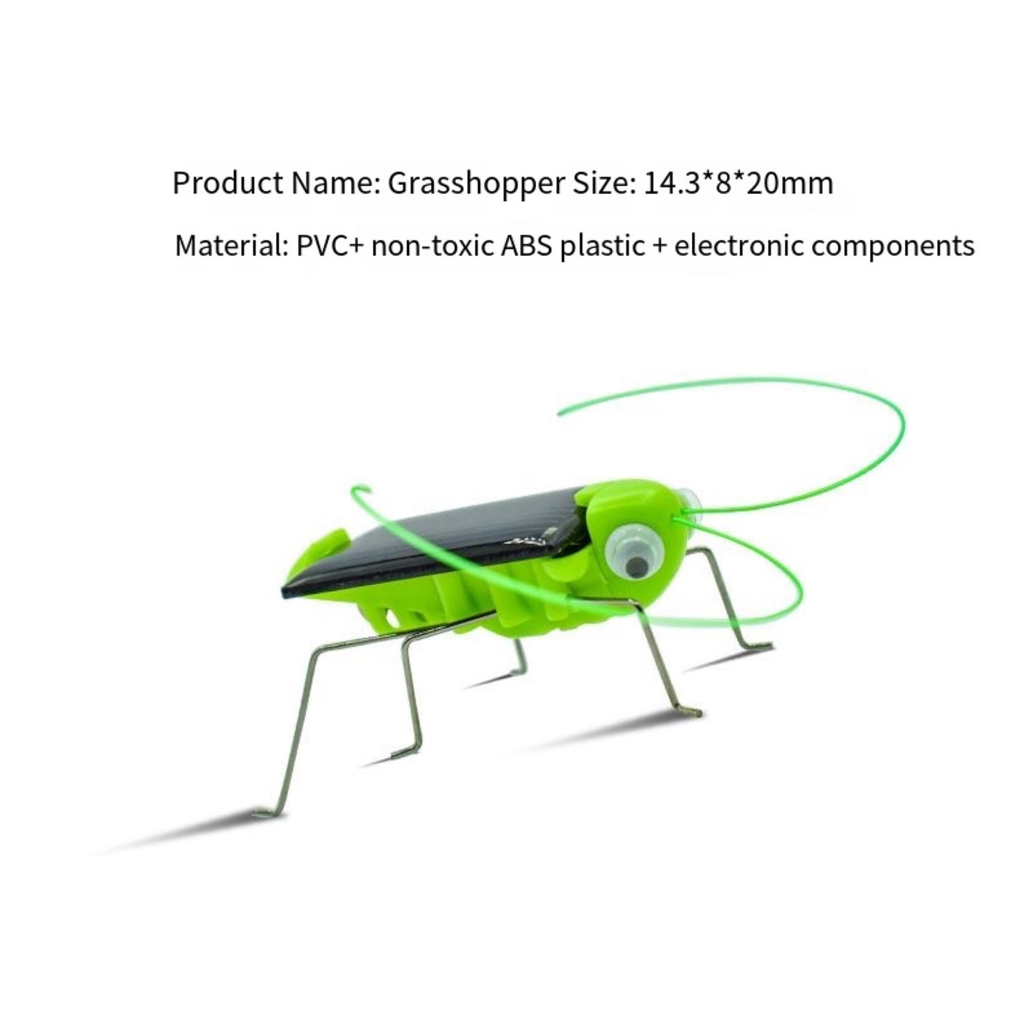 Solar Grasshopper Toy - Puzzle Children Selected Gift Simulation Insect Gift Boys And Girls Science Education Funny Moving Toy Kid