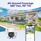 SANNCE 4MP 2K Solar Camera - Support two-way audio 2.4G WIFI connect H.264+ Cameras IP65 Dust and Waterproof 4MM Lens