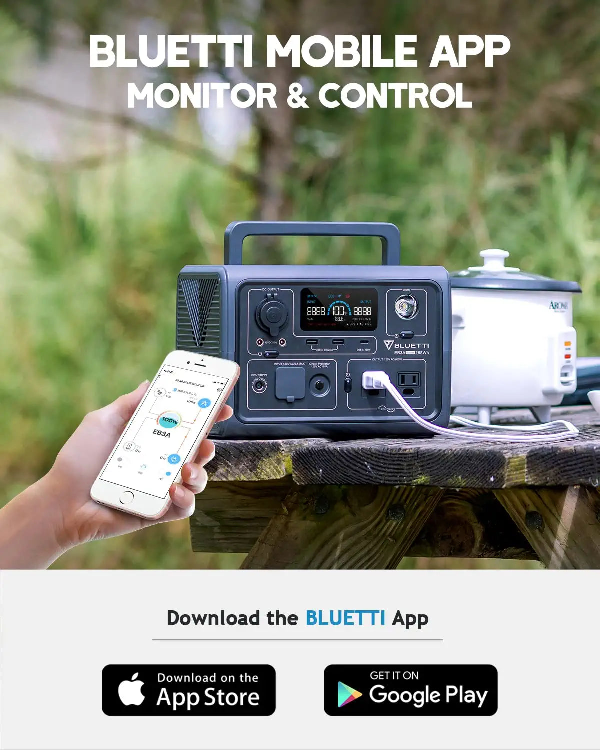 Download the BLUETTI Download on the GET IT ON App