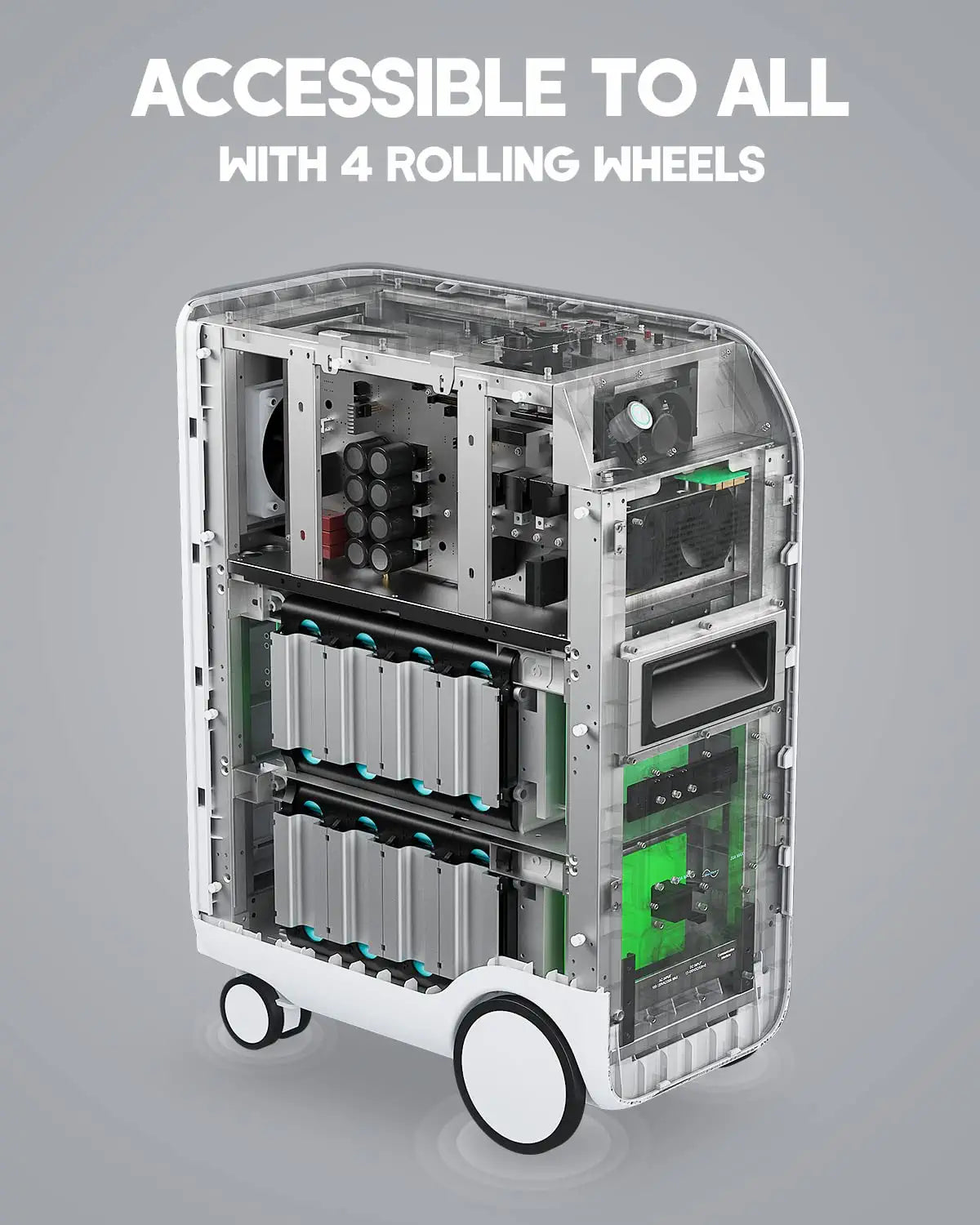 ACCESSIBLE TO ALL WIth 4 ROLLING WH