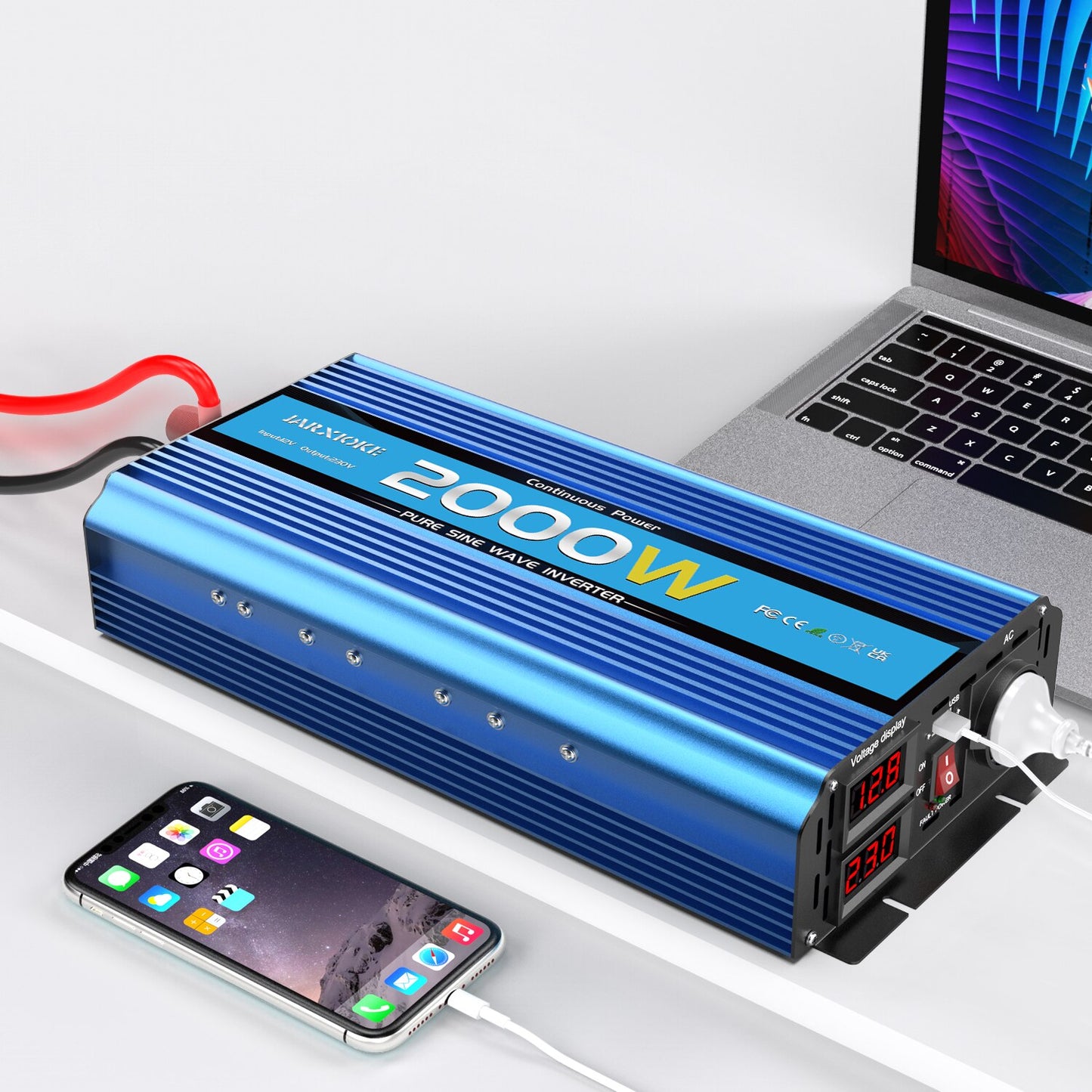 Inverter 12v 220v pure sinus 12v 24v 220V  Voltage  4000W/3000W/2000W DC 12V 24V Transformer Pure Sine Wave Solar Inverter LED