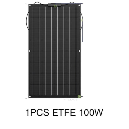 Solar Panel 100W 200W 300W 400W etfe Flexible Solar Panel With Monocrystalline Solar Cell 12V Battery Charger RV/Boat/Car