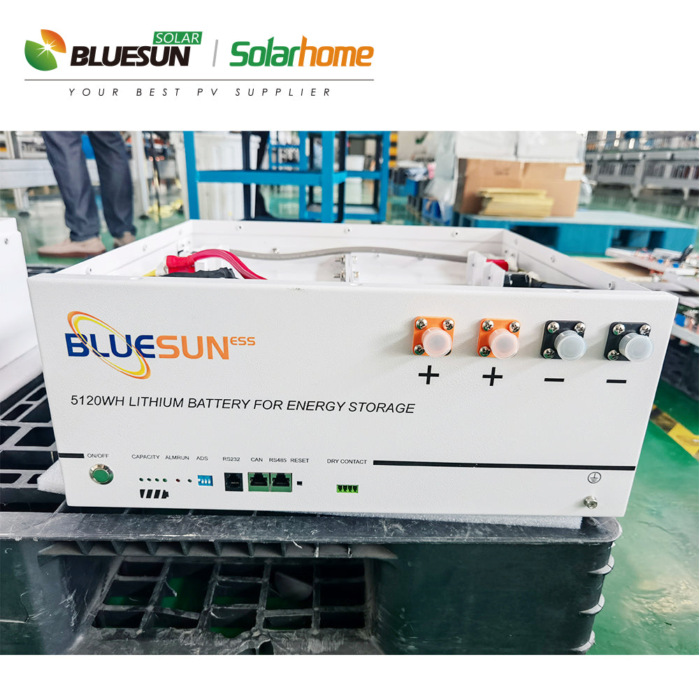 Bluesun 51.2V 100Ah Solar Battery - deep cycle lifepo4 lithium battery hybrid solar system | Best Solar