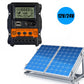 LCD Solar Charge Controller 12V 24V Solar Panel Regulator Battery Display Discharging Current with Power-off Memory