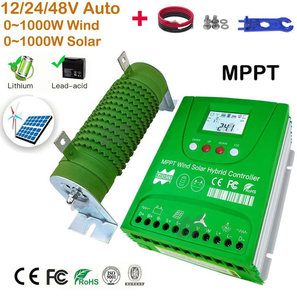 12/24/48V Auto 01000W Wind 