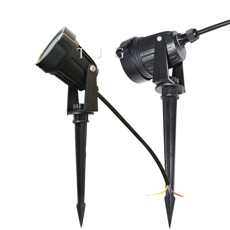 Lampada da esterno a LED da giardino 9W Lampada da paesaggio Spike Impermeabile DC12V Lampadina da percorso Bianco caldo Luci spot verdi 220V 110V
