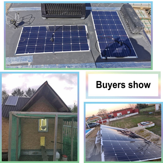 300w solar panel kit 200w 100w 12V 24V monocrystalline flexible solar panels for solar battery charger cell home system kits