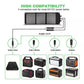 60W Portable Solar Panel, 4 connectors work for most 5VI1ZV power banks length