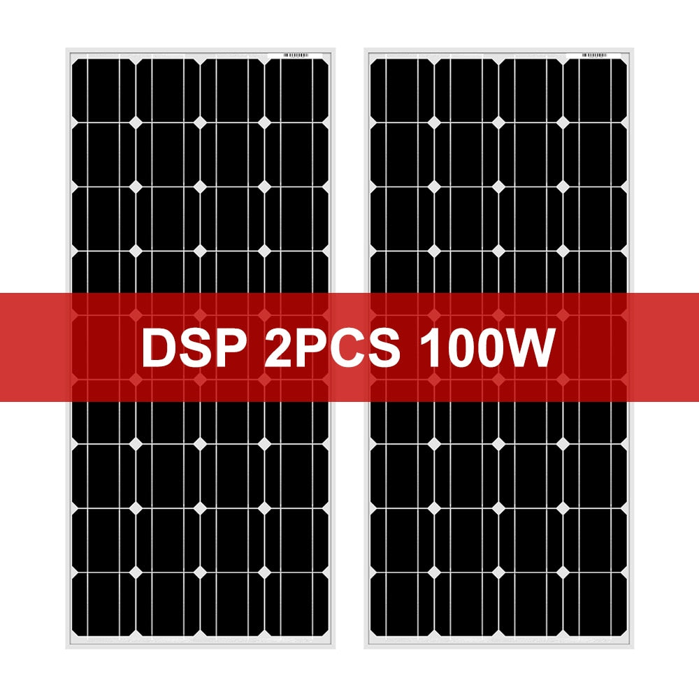 Dokio 18V 100W Rigid Solar Panel China 18V Monocrystalline Silicon Waterproof Solar Panel Charge 12V #DSP-100M
